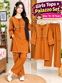 Girls Premium Tops & Plazo Set