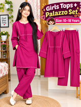 Girls Premium Tops & Plazo Set